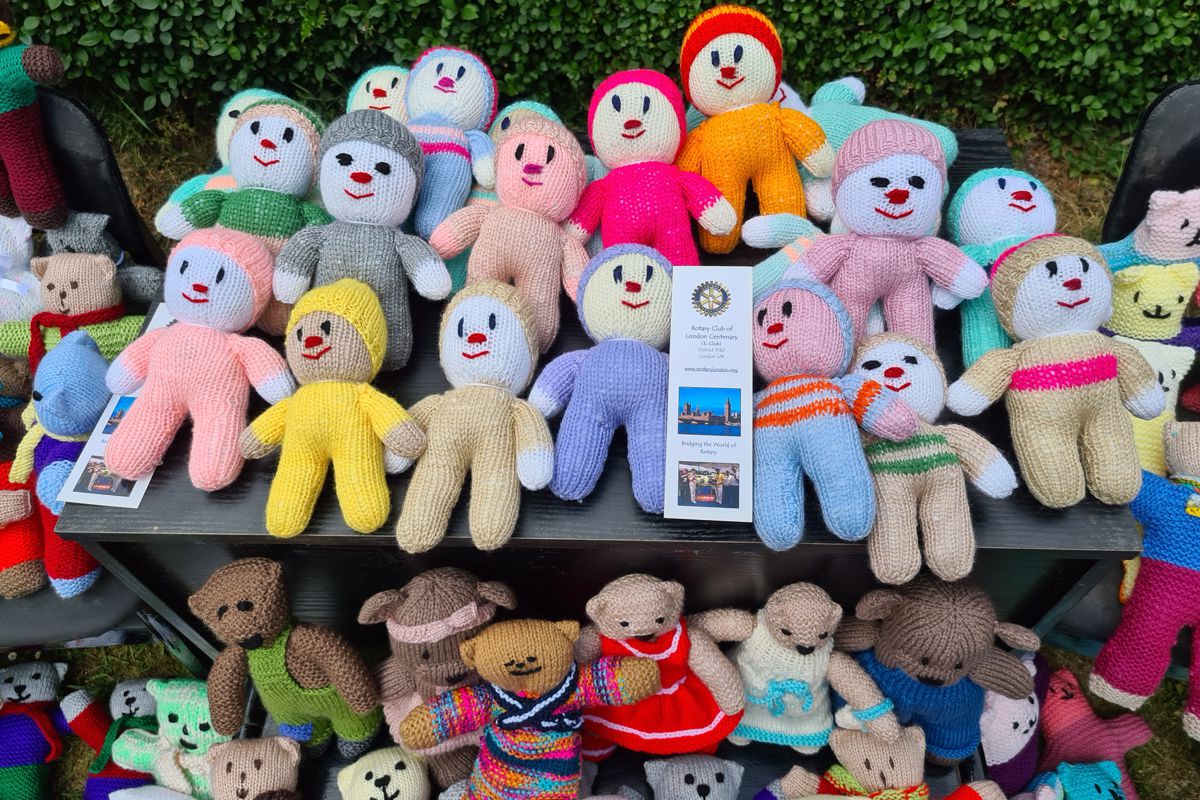 Knitted teddies sales for charity